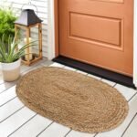 Farmhouse Jute Braid Oval Rug | Perfect as Doormat | Great for Porch, Kitchen, Meditation Mat, Study, dorms | 2x3 ft Artisanal Handcrafted Mat - Image 2