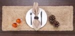 Jute Table Runner 36 Inches Long | 13x36 Natural Jute Braided Table Runner | Organic Eco-Friendly Rustic Vintage Dining Table Runner - Image 2