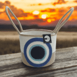 The Evil Eye Basket Round 8x8 inches