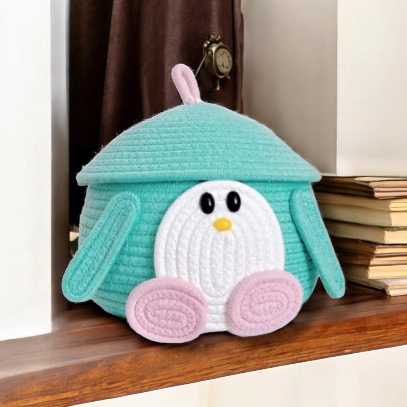 Cute Matka Storage Basket with Lid Cute Matka Storage Basket with Lid
